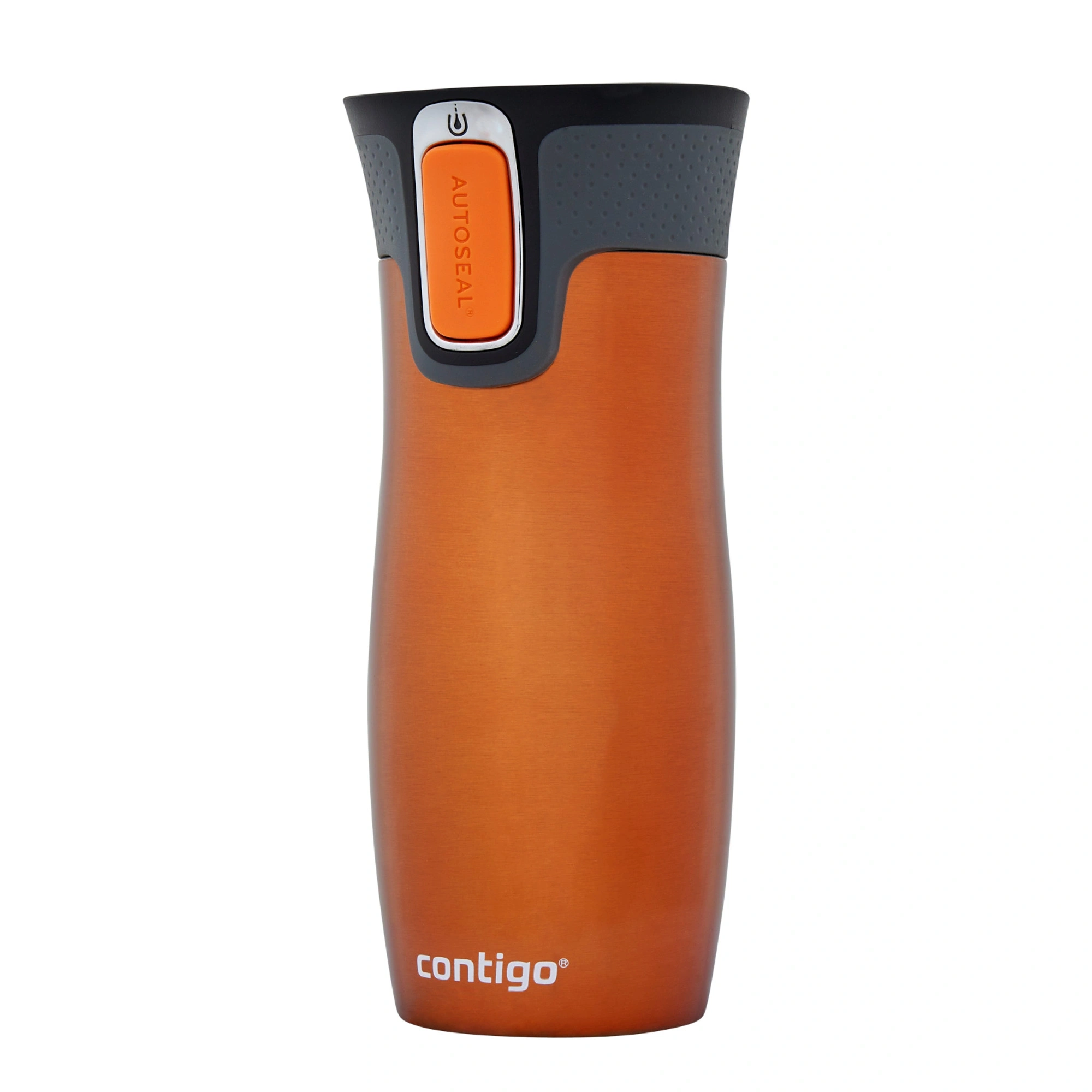 Contigo Autoseal West Loop Travel Mug – Stainless Steel, 470 ml, Tangerine