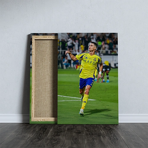 Cristiano Ronaldo’s celebration from Alnassr Football Club -A4