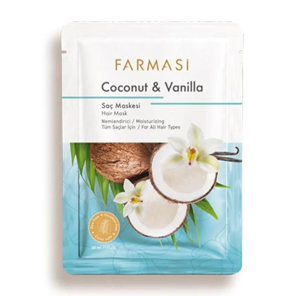 Farmasi – Coconut & Vanilla Hair Mask Sachet 30ml