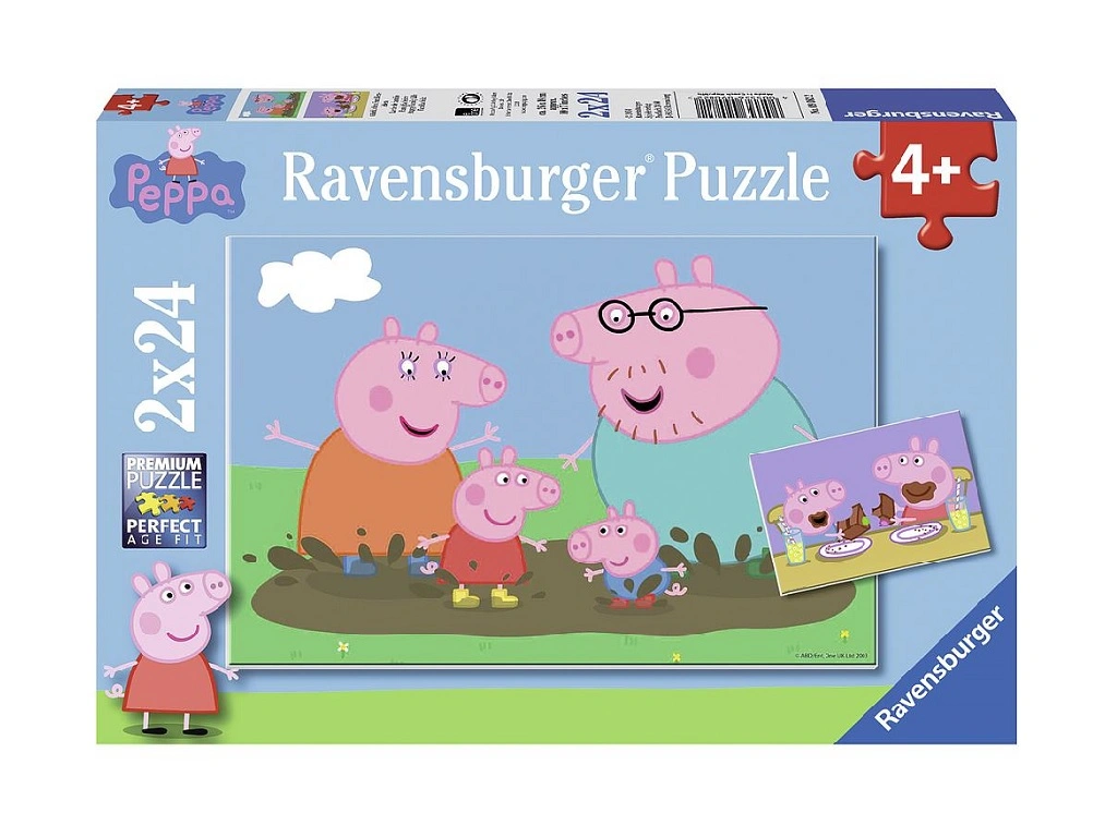 Ravensburger Happy Family Life 2x24 Piece Jigsaw Puzzle for Kids