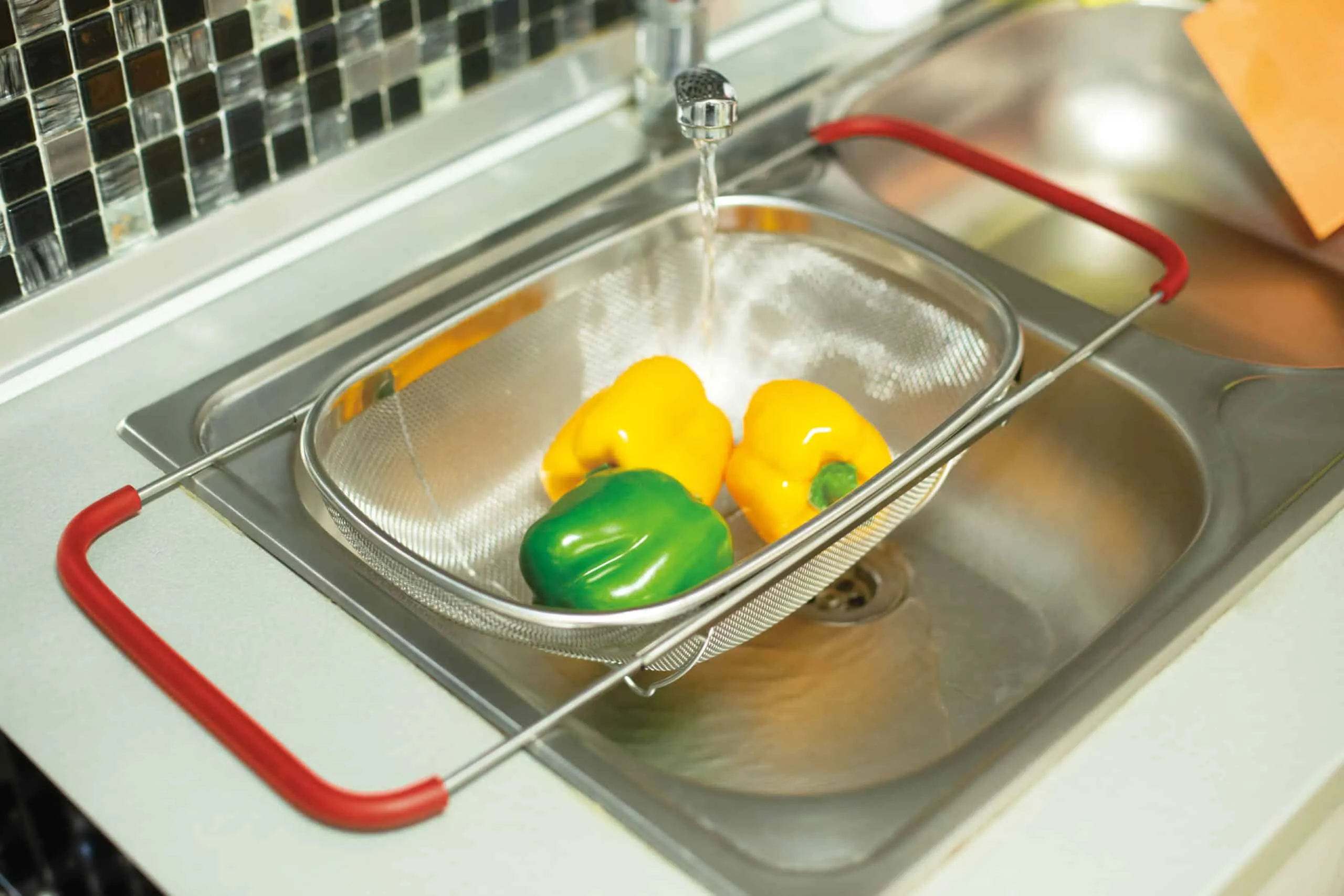 Berlinger Haus Flexible Steel Mesh Basket with Adjustable Handles