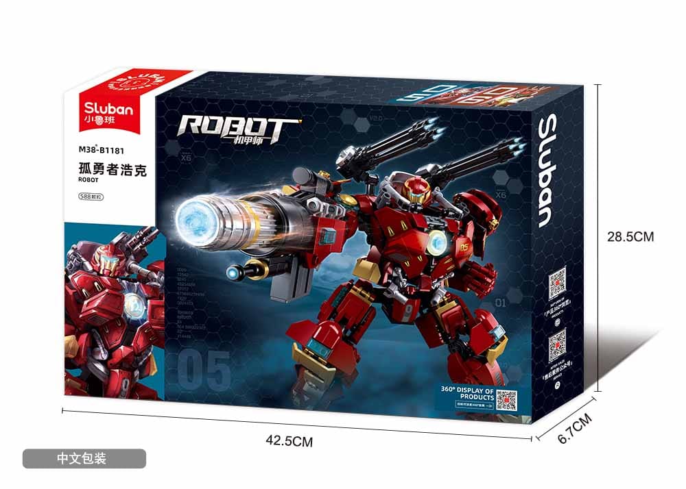 سلوبان - قطع التركيب - ميكا - روبوت 05 (579 قطعة) - العمر +8