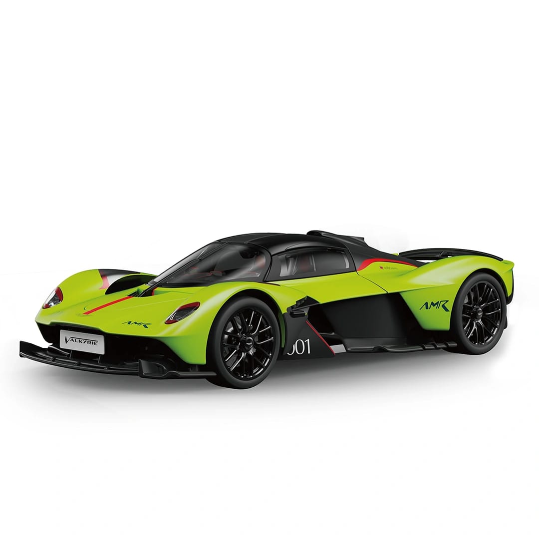 RW - 1:24 Aston Martin Valkyrie RC Car – Battery Powered - yellow-Green Color