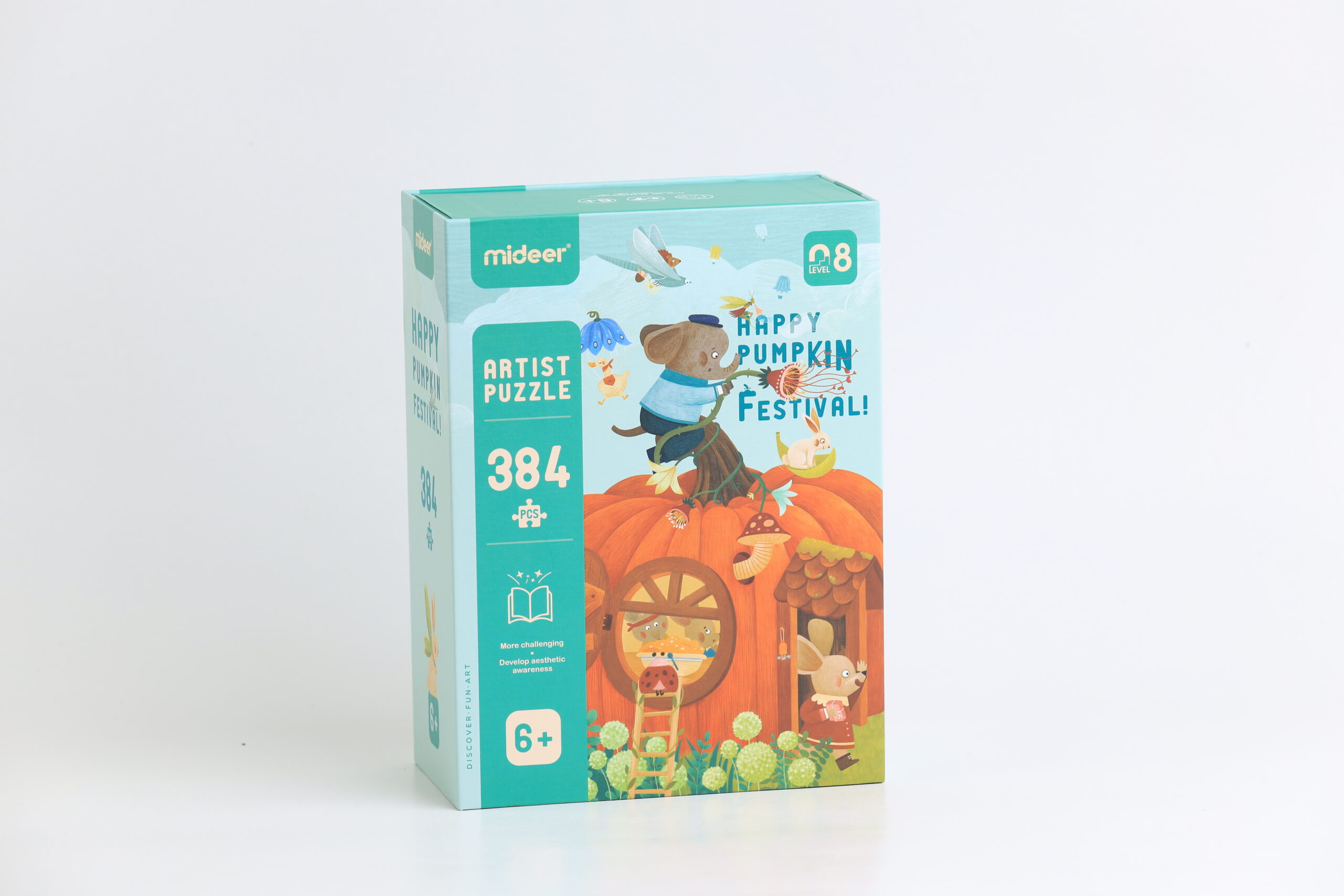 ميدير - لعبة تركيب البازل - مهرجان اليقطين السعيد - 384 قطعة - العمر - 3+