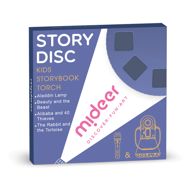 Mideer Story Disc for Kids Storybook Torch (4 stories inclded)- Age 3+