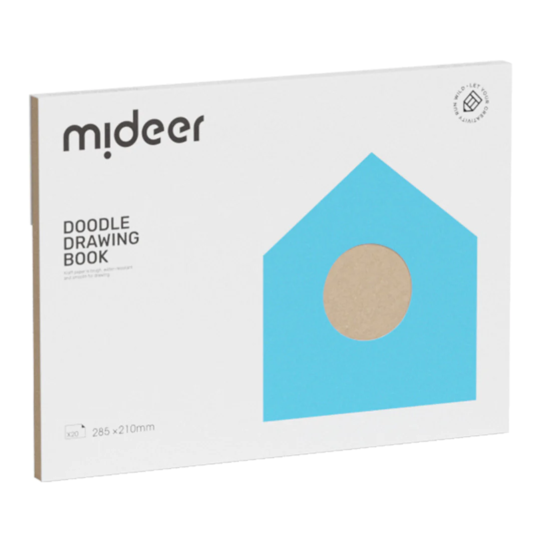 Mideer - Drawing Doodle Book - Kraft Paper - Age 3+
