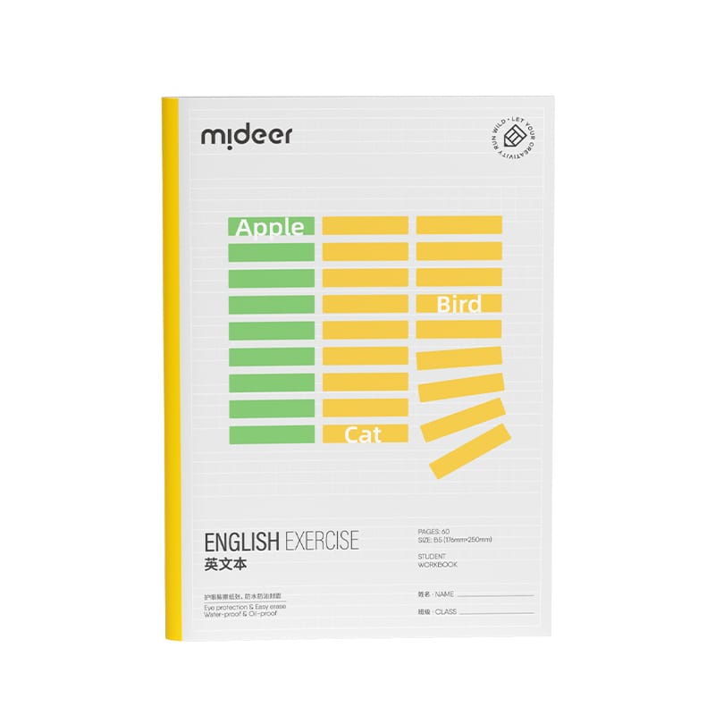 Mideer - Student Workbook - English Exercise - Age 2+