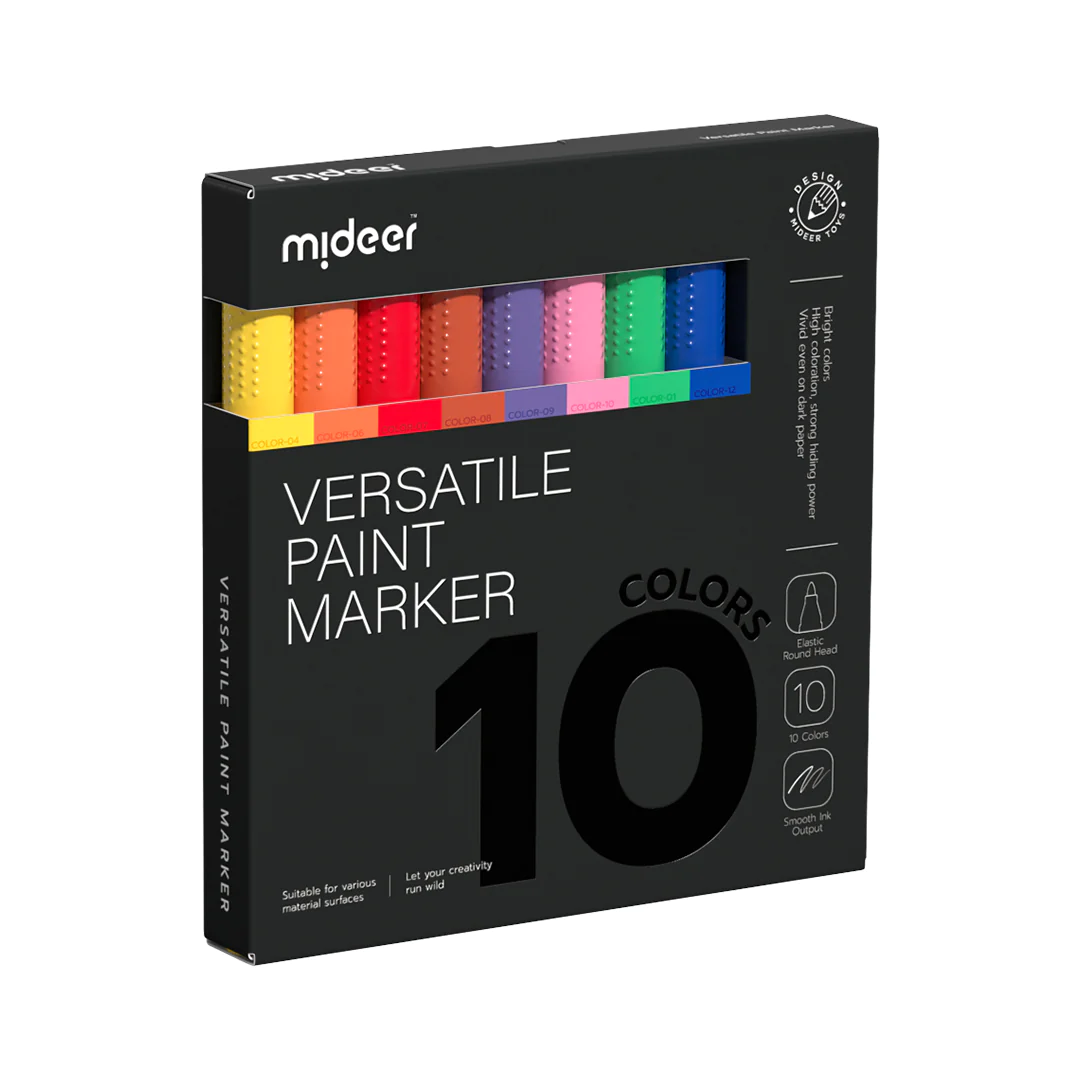 Mideer - Versatile Paint Marker - 10 colors - Age 3+