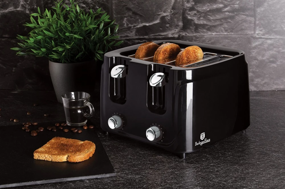 Berlinger Haus 4-Slice Toaster - Black-Silver