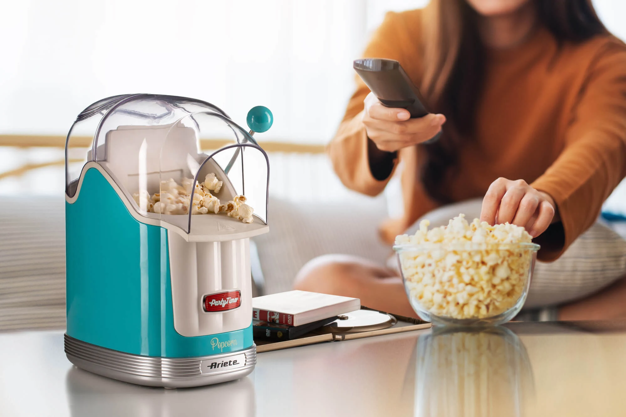 Ariete Party Time 1100W Popcorn Maker - Blue