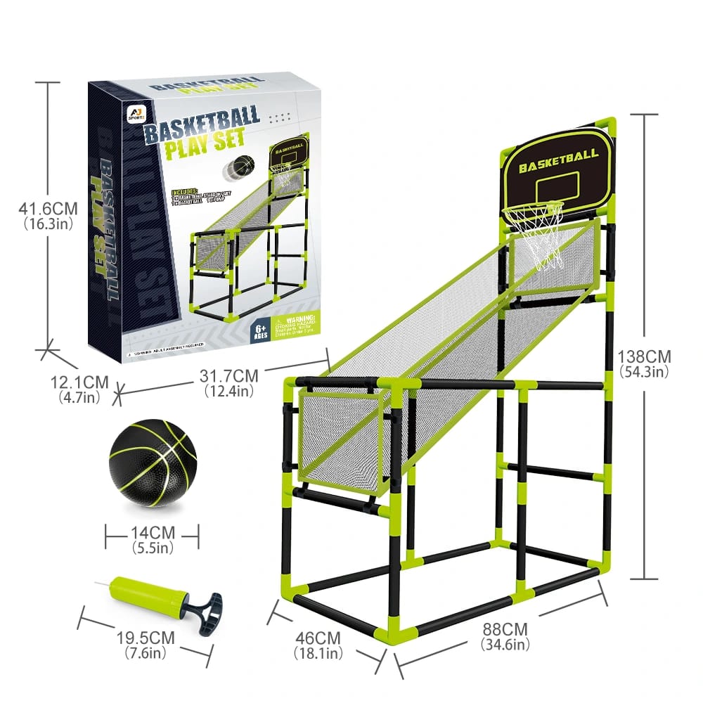 Aojie Sport – Basketball Set (W/ 5.5" Ball) - Ages 6+