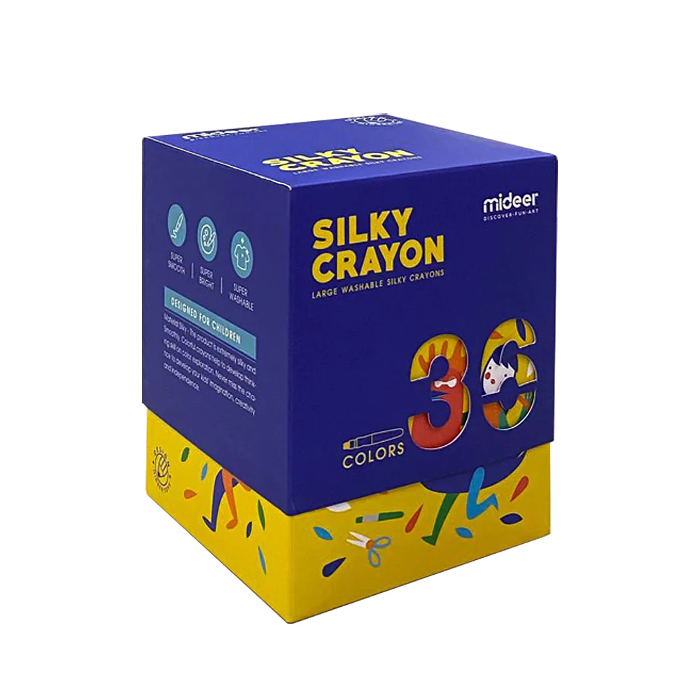 Mideer - Washable Silky Crayon - 36 colors - Age 3+